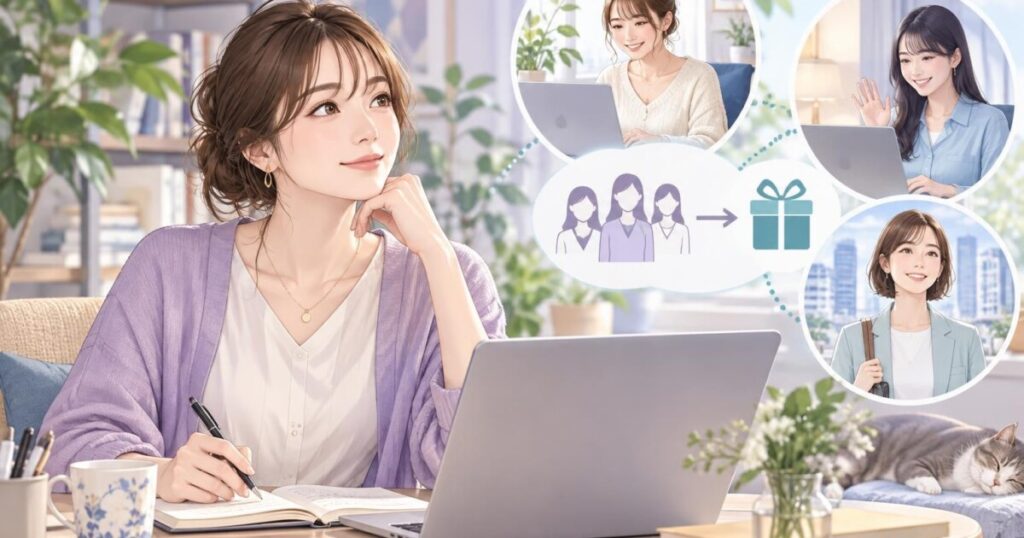 クリスタルアフィリエイトとは？特徴・報酬・始め方を徹底解説のテーマを表現したイメージイラスト